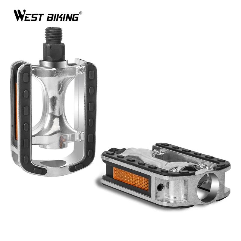 WEST BIKING – pédales de vélo ultralégères antidérapantes en alliage d'aluminium, diamètre de fileta