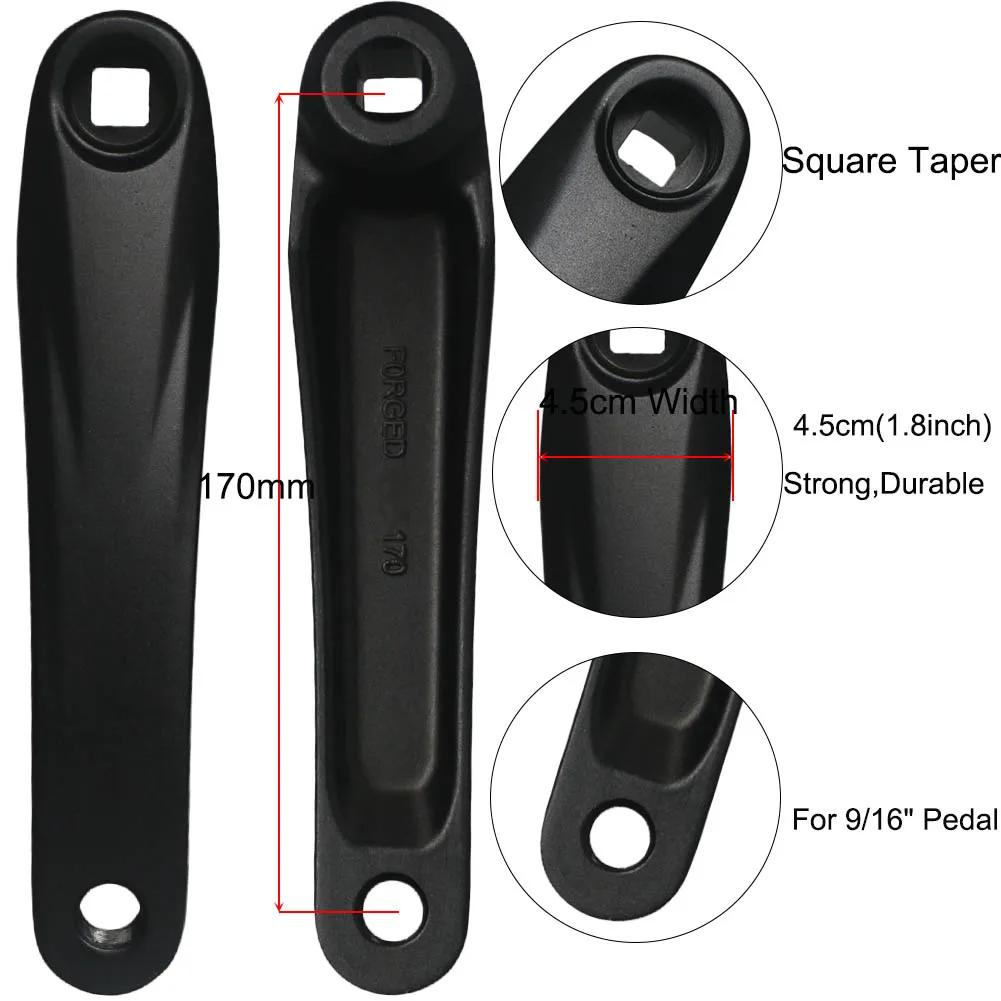 Manivelle VTT 170mm 104BCD 64BCD - Plateau 30T à 42T pour vélo 8 à 11 vitesses chaîne carré conique