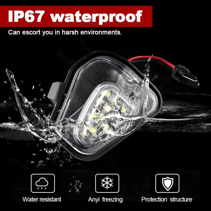 Ampoule LED pour rétroviseur latéral, Canbus, 2 pièces, pour VW Volkswagen EOS Beetle CC Passat B7 3