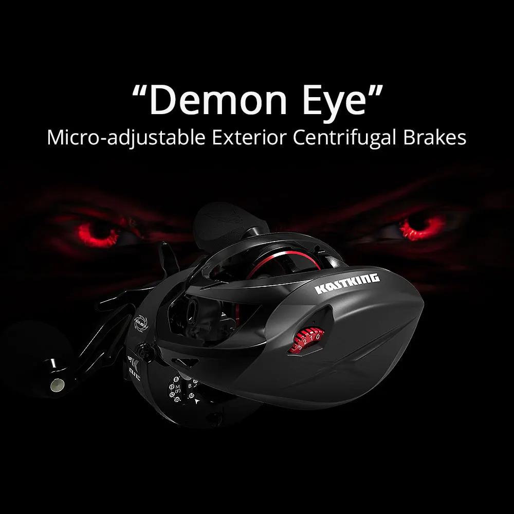 KastKing Speed Demon Elite Baitcasting moulinet de pêche 10.5:1 rapport de vitesse élevé 8.1KG traîn