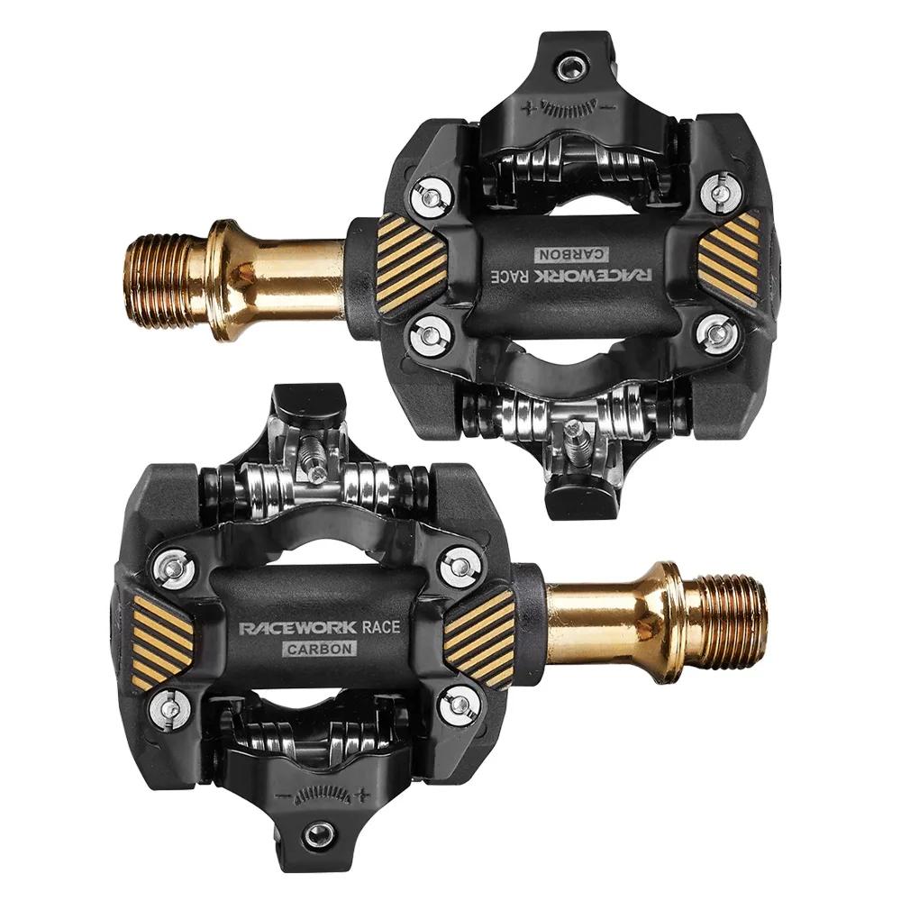 Pédales VTT Carbone XT M8100 - Système Autobloquant avec Crampons DU - Pédales Automatiques