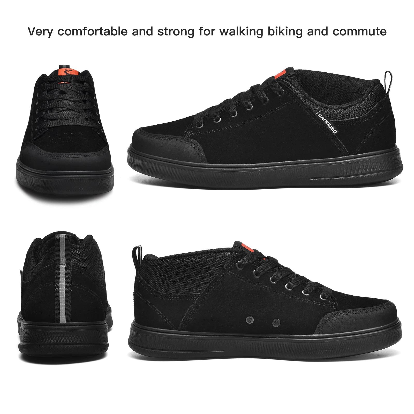 Chaussures vtt homme pour pédales plattes. Idéales pour le BMX, DH, enduro, free-ride