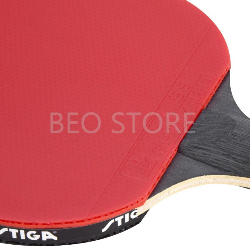 Raquette de tennis de table STIGA 6 étoiles - Originale boutons carbone caoutchouc batte ping-pong compétition