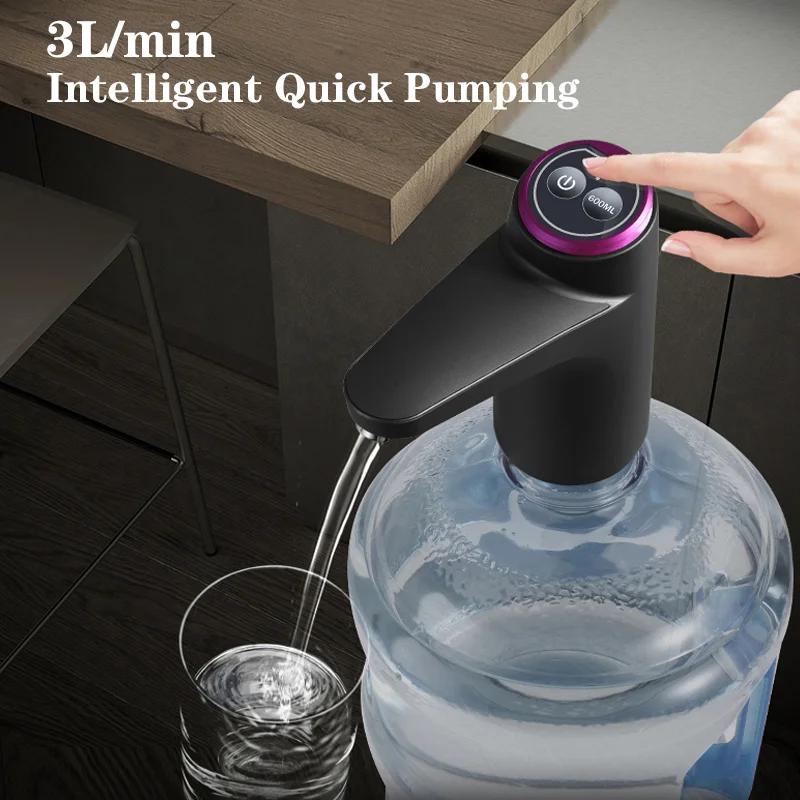 HiPiCok pompe à eau 19 litres distributeur d'eau pour bouteille Mini USB automatique électrique Gall