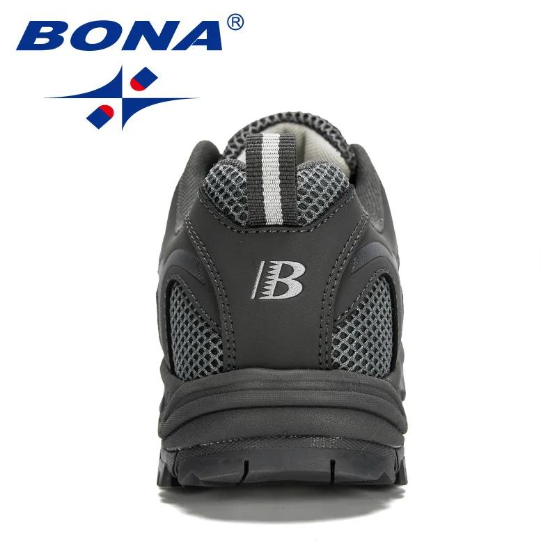 BONA-Chaussures de course en maille coordonnantes pour hommes, baskets de marche confortables, de sp