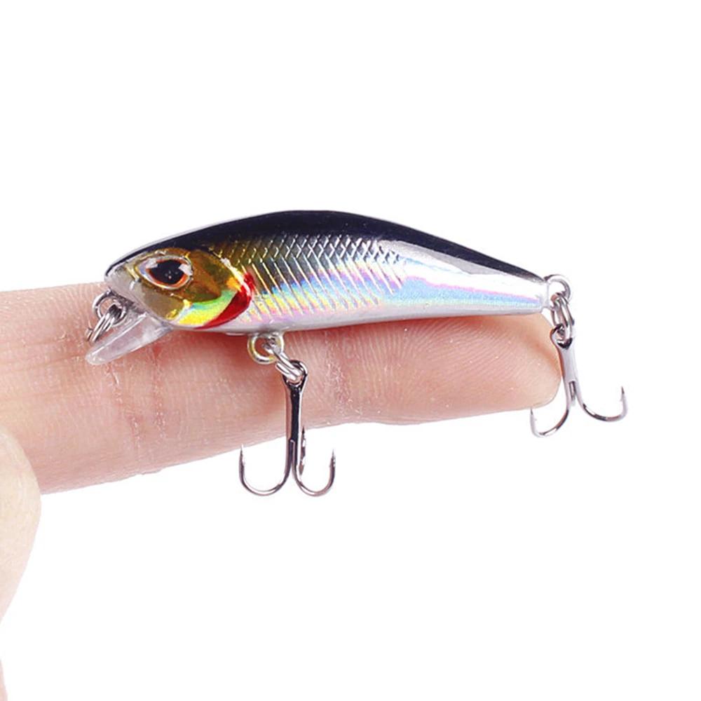1 pièces Mini leurres de pêche méné Wobblers 4.5 cm 3.5g coulant artificiel en plastique dur appât m
