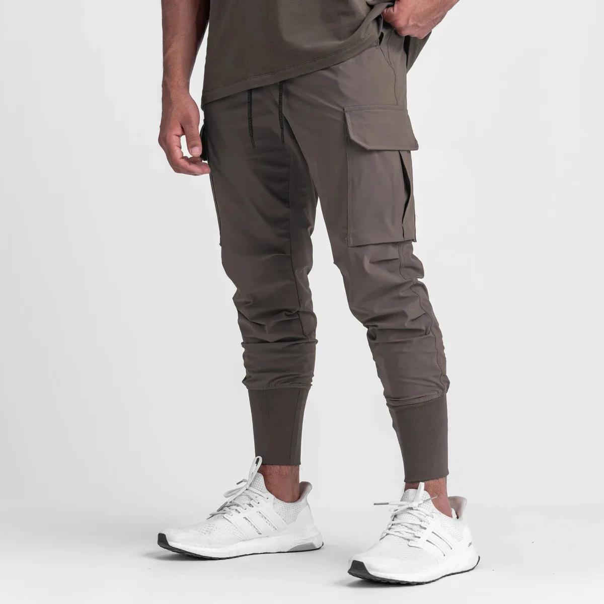 Pantalon de Sport camouflage pour hommes, pantalon de Fitness, fin, ample, extensible, à séchage rap