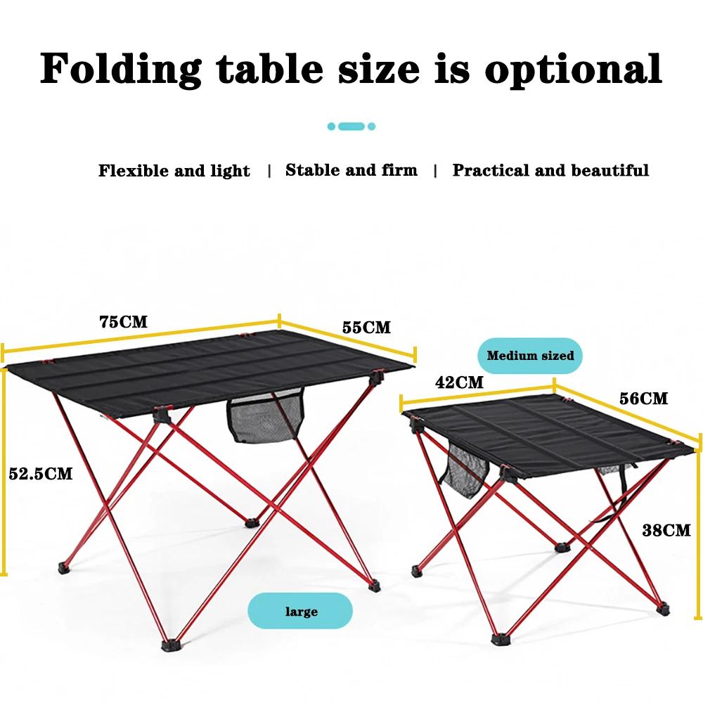 Table pliable Portable, mobilier d'extérieur de Camping, lit d'ordinateur, pique-nique, bureau plian
