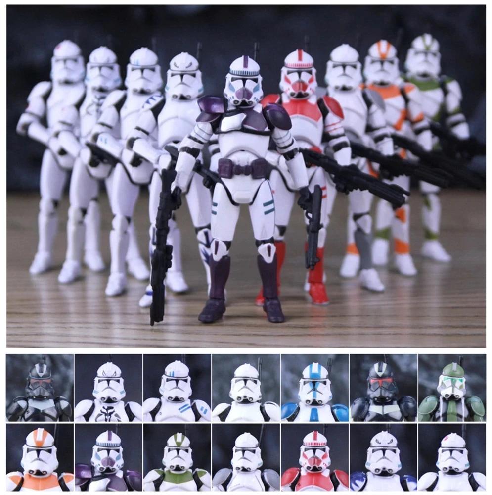 Lot de 3 Star Wars Elite Force 501st 442nd Shadow Utapau Gree Shock Bataillon Trooper 3,75" Collecti