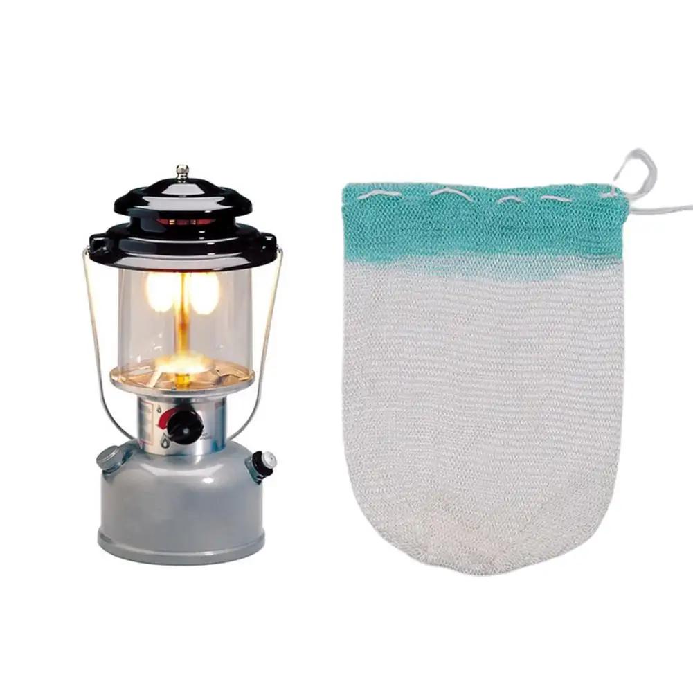 Lanterne à gaz de Camping en plein air, 10 pièces, manteaux légers, maille de gaze, lanterne à gaz,