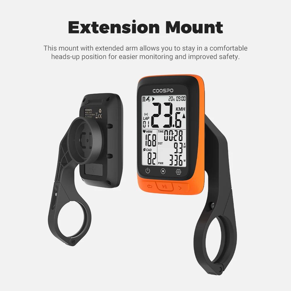 GPS CooSpo BC107 IPX67 étanche pour vélo - Ordinateur vélo Strava Ant+ Bluetooth 5.0 - Compteur vitesse VTT léger 2.3 pouces