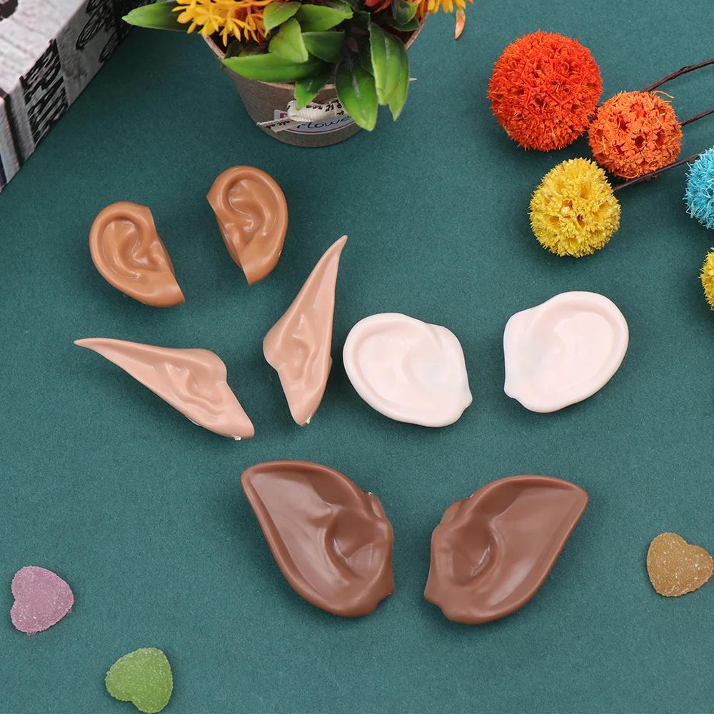 Blyth – jouet oreilles glacées de poupée, accessoires de haute qualité, couleur blanche, marron natu