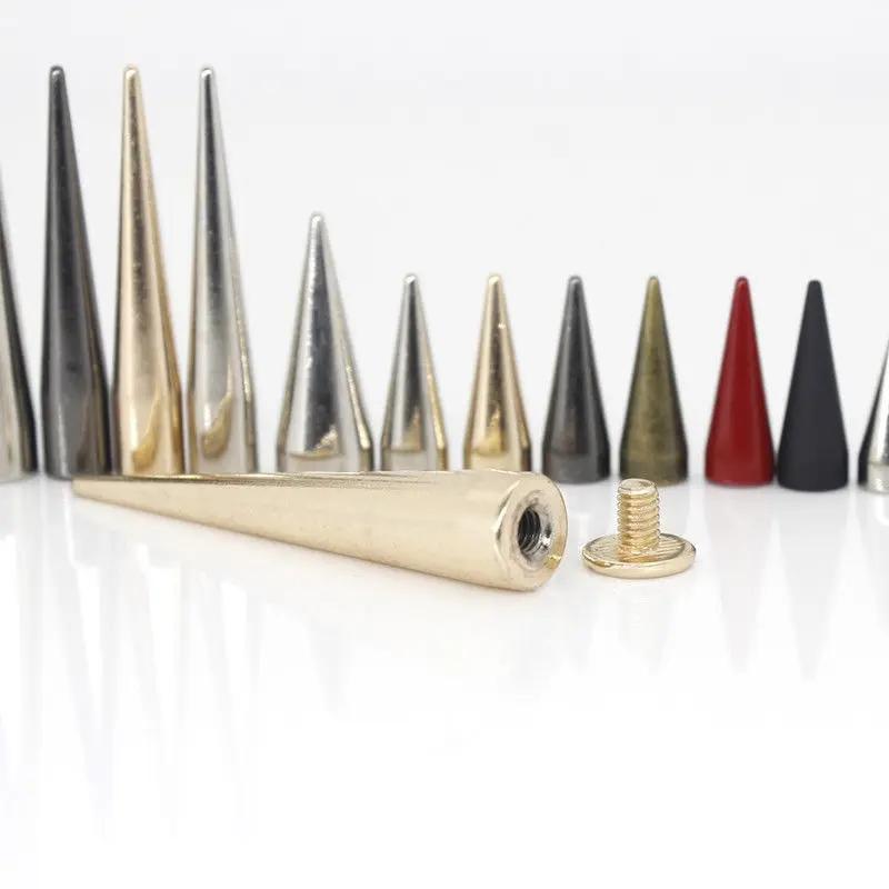 10 pièces en métal Punk pointes cône balle goujons Rivets pour cuir artisanat sac vêtement vêtements