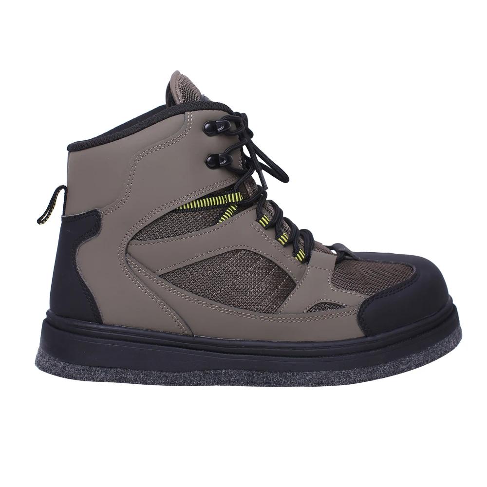 Bottes de pataugeoire légères pour hommes, chaussures de pataugeoire à semelle en feutre, chaussures