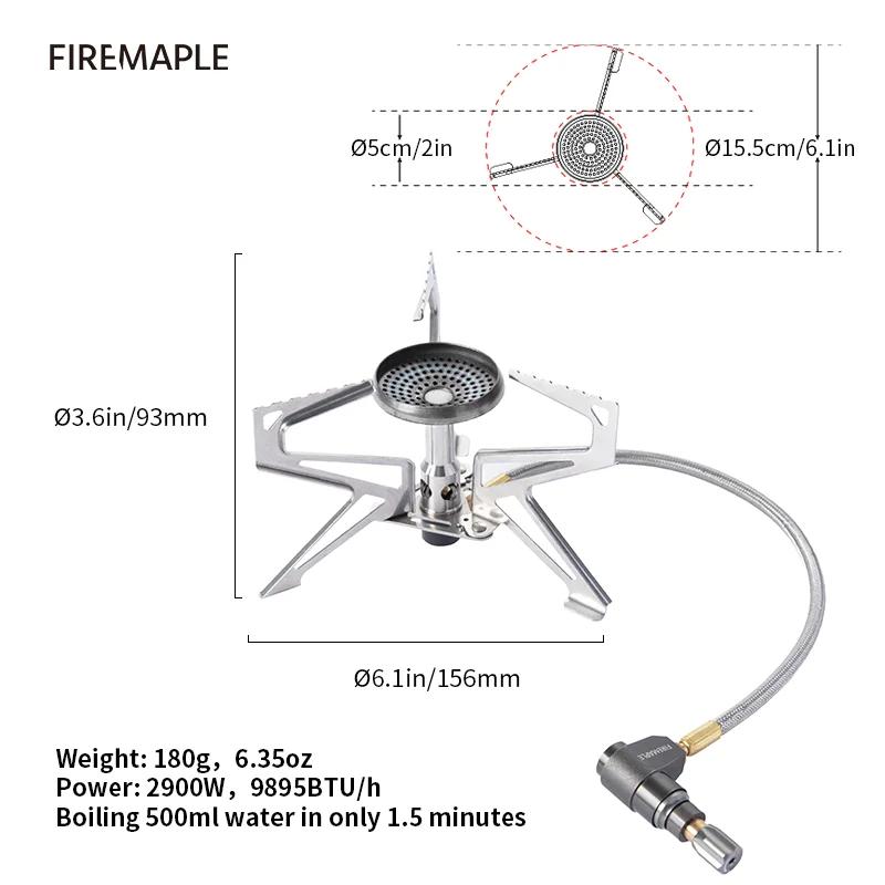 Régulateur de pression Polaris en érable feu, réchaud de Camping léger, brûleur de gaz en plein air,