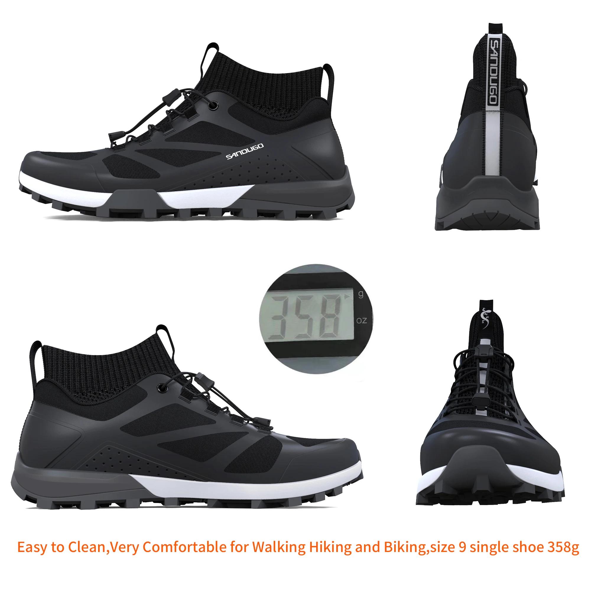 Chaussures de cyclisme VTT pour hommes, chaussures de VTT, chaussures plates adaptées, adaptées au V