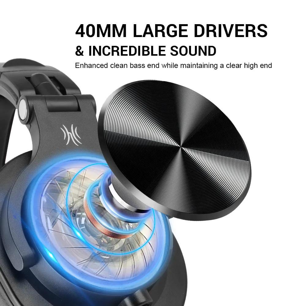 Casque de jeu Oneodio A71M, casque studio DJ, casque stéréo filaire circum-auriculaire avec micro po