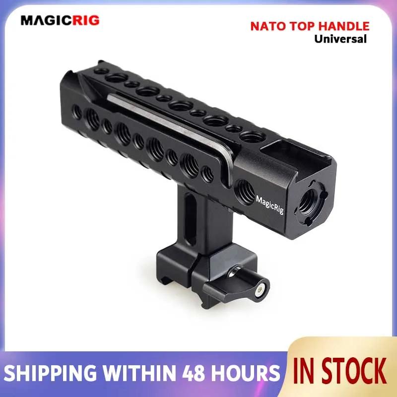 Poignée supérieure NATO MAGICRIG avec support griffe porte-accessoires, trous de positionnement ARRI