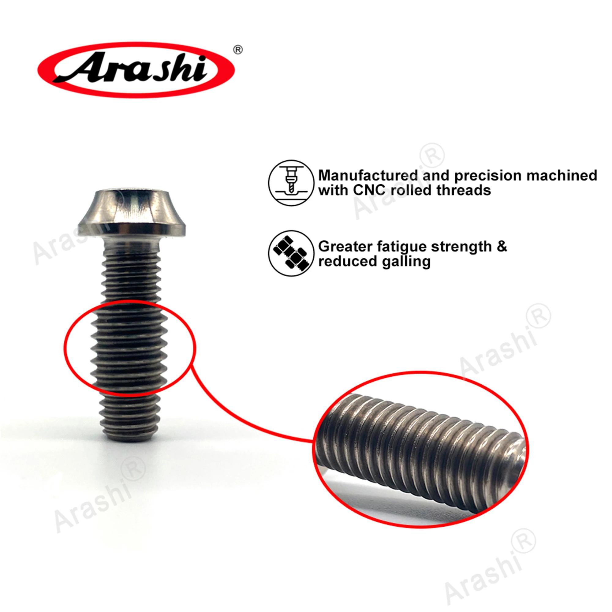 Arashi M6 / M8 Boulon De Montage En Titane Disque De Frein Rotor Disque Vis Pour YAMAHA MT03 MT-07 M