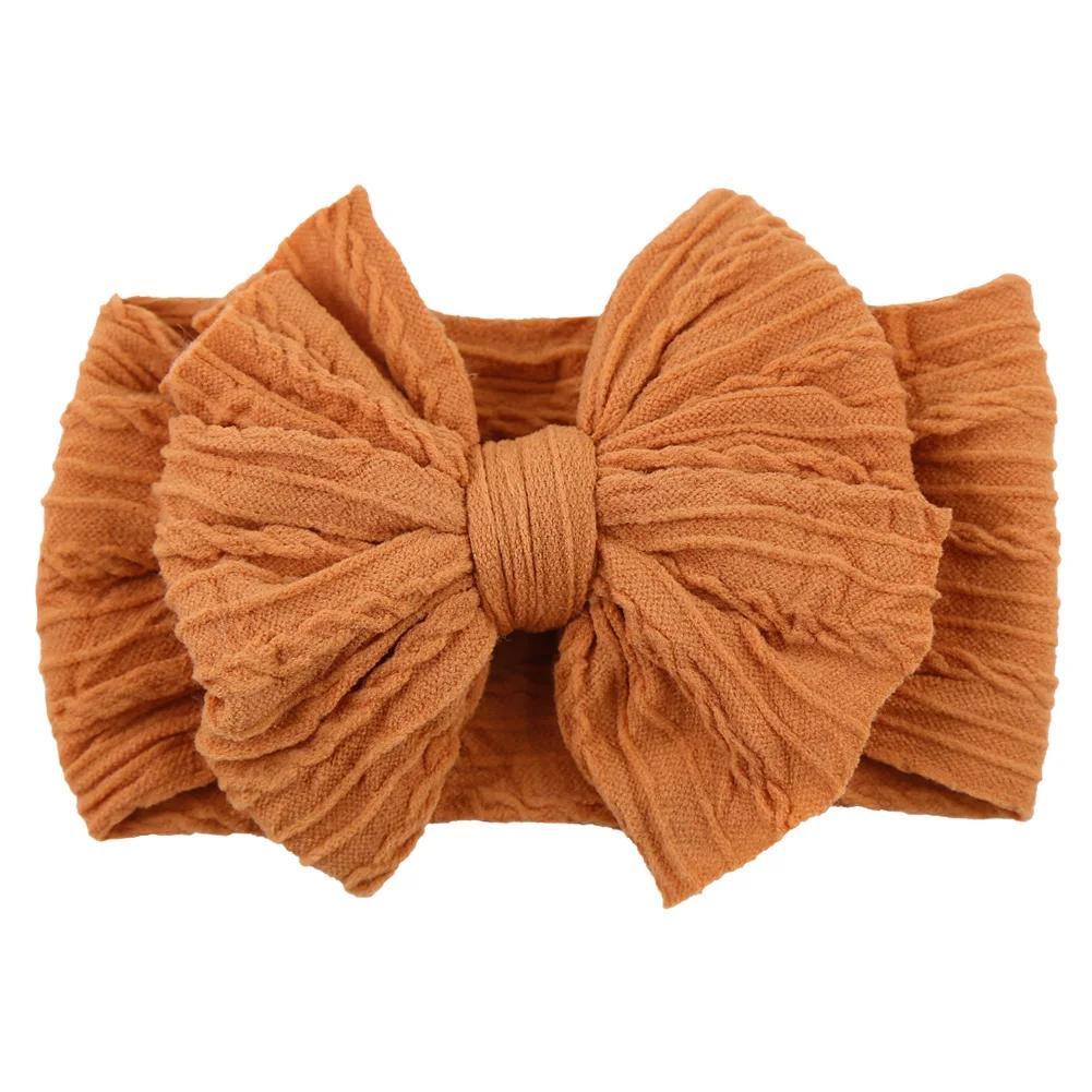 Bandeau pour bébé avec nœud de câble solide, couches en Nylon, couvre-chef pour enfants, Turban élas