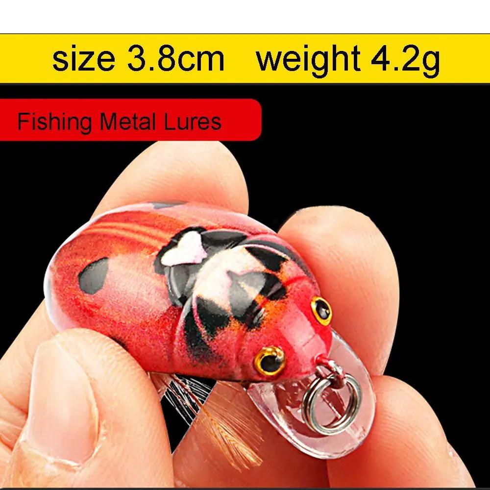Leurre flottant en forme d'insecte, appât Élidéal pour la pêche au bar ou à la carpe, 38mm, 4.1g