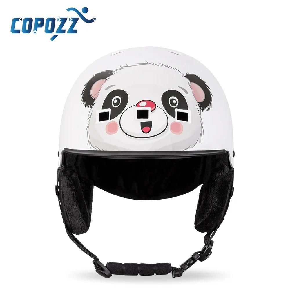 COPOZZ dessin animé enfants enfants casque de Ski intégralement moulé Sports de plein air Protection