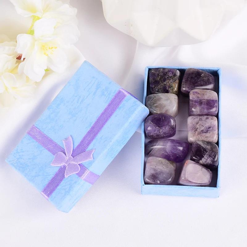 10 pièces/ensemble pierre naturelle caída 15-20mm mélange roche et Quartz Rose perle Chakra cristal
