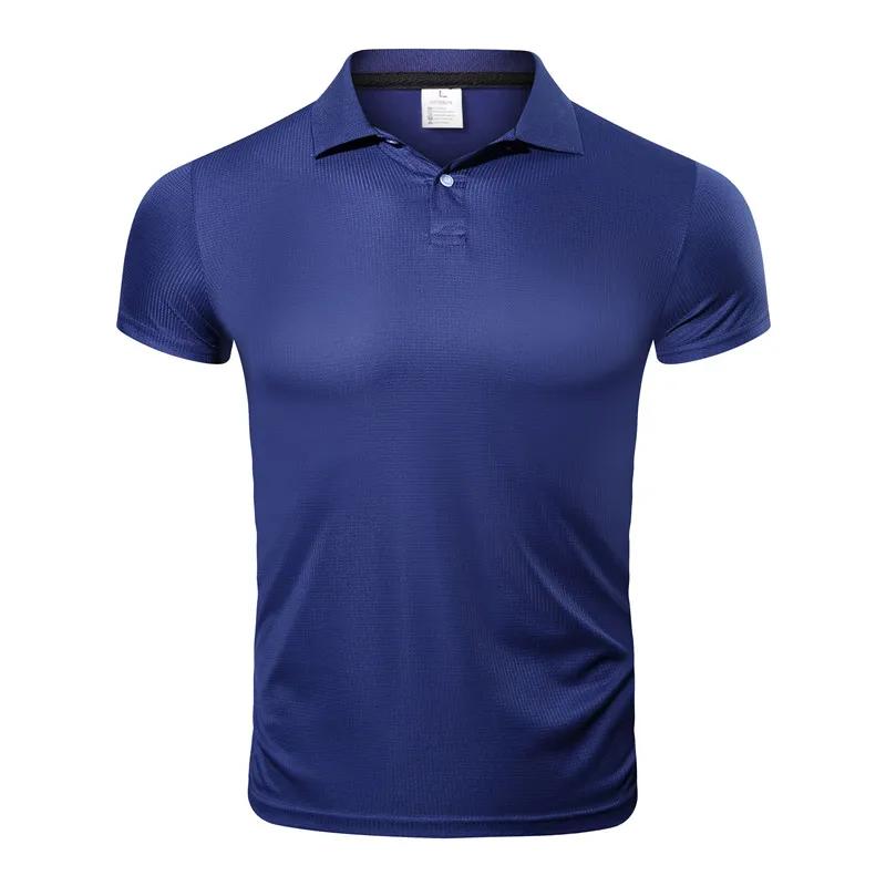 T-shirt homme sport polyester col décontracté - Séchage rapide léger pour survêtement et entraînement