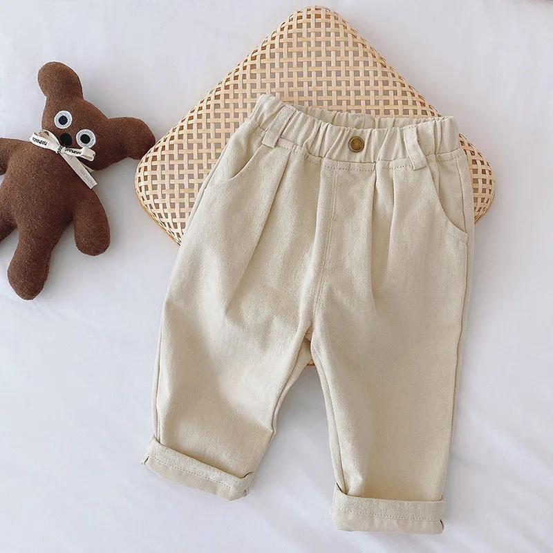 MILANCEL 2026 printemps automne solide enfants garçons pantalons droits mode enfants vêtements panta