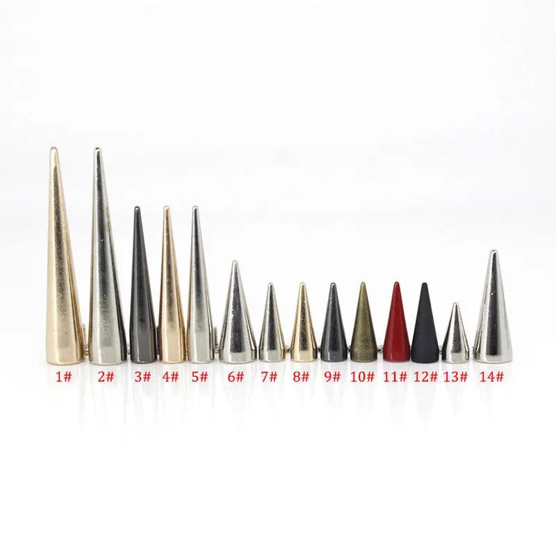 10 pièces en métal Punk pointes cône balle goujons Rivets pour cuir artisanat sac vêtement vêtements