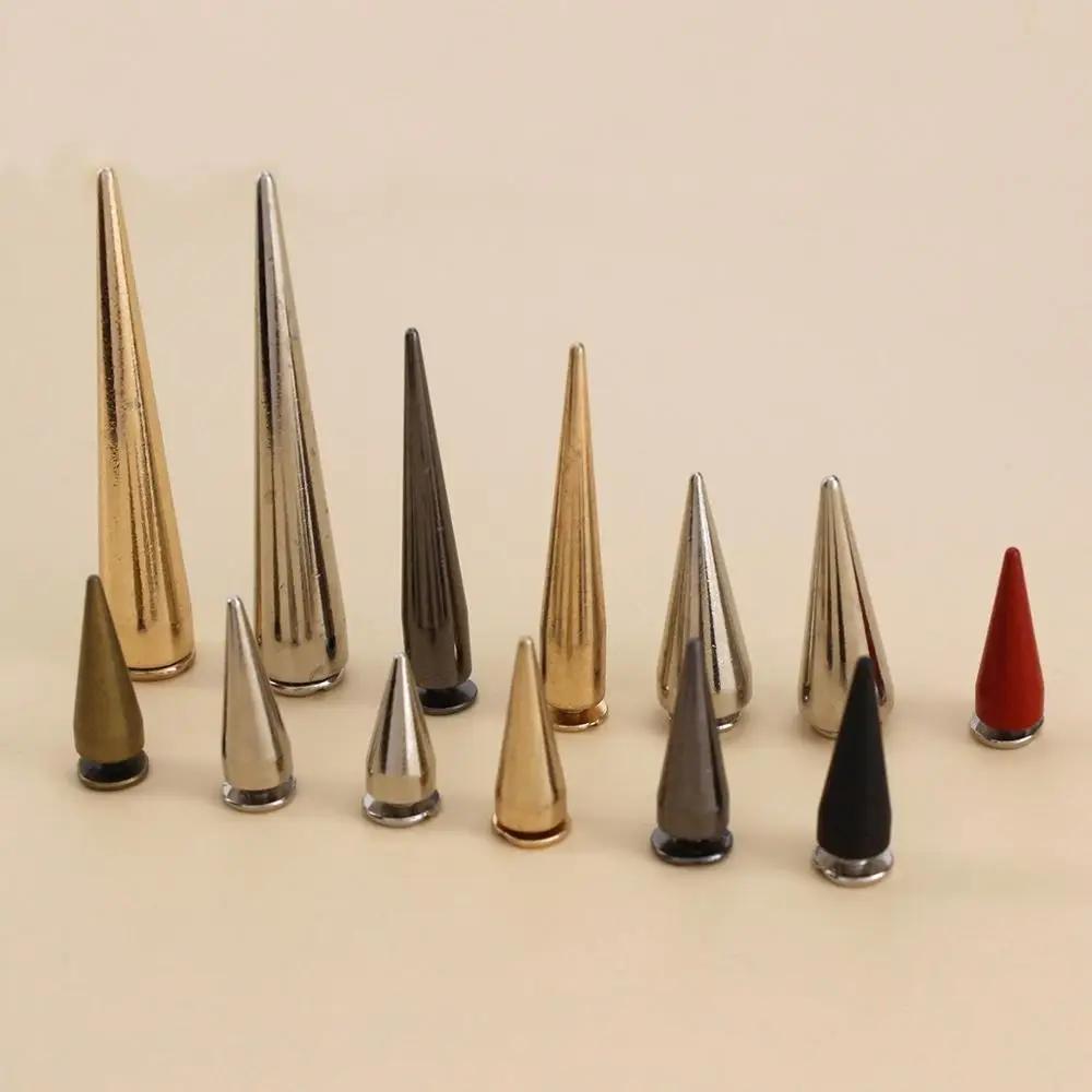 10 pièces en métal Punk pointes cône balle goujons Rivets pour cuir artisanat sac vêtement vêtements