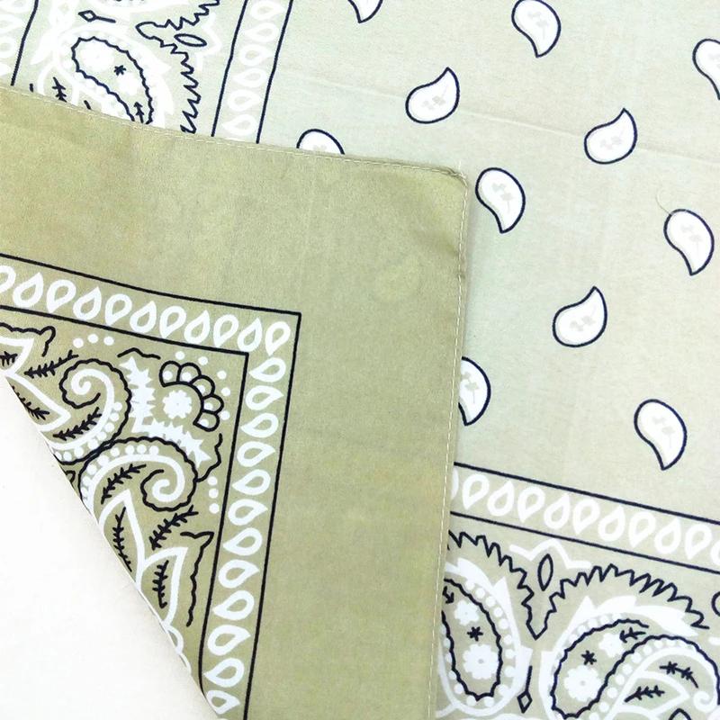 Mode Bandana foulard tête foulards carrés imprimer mouchoir femme homme bandeau de cheveux cou échar