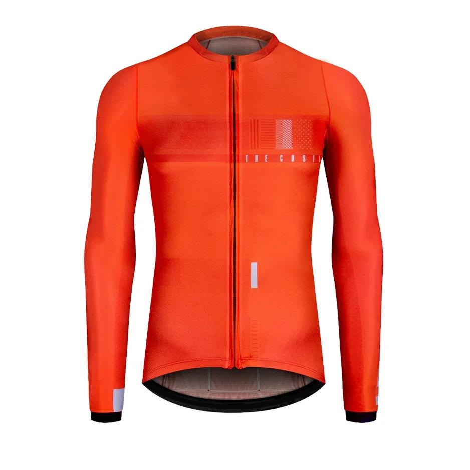 Maillot de cyclisme à manches longues pour hommes et femmes, coupe couvertes, tissu léger, protectio