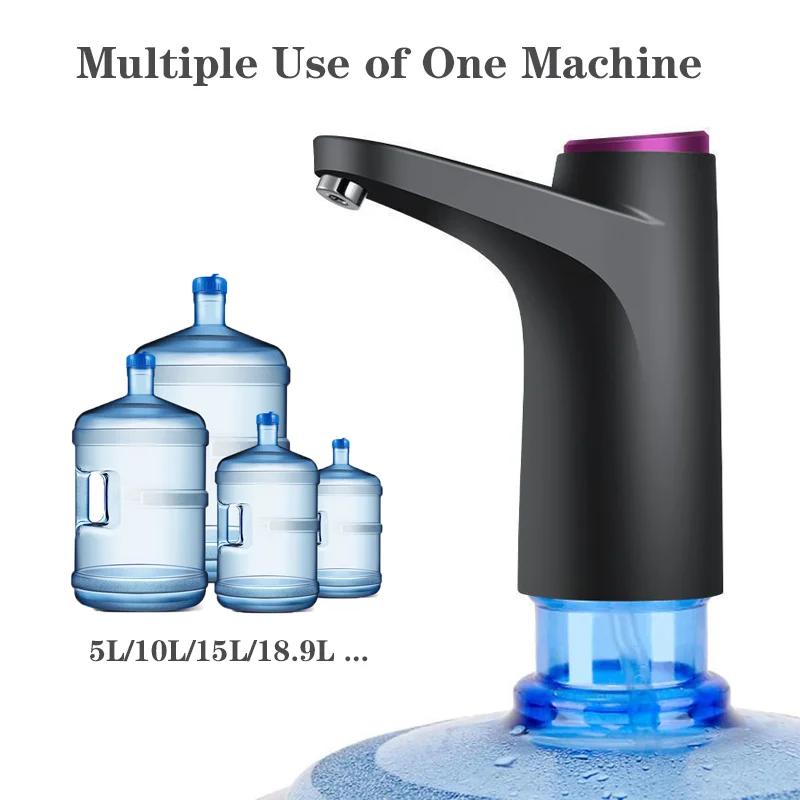 HiPiCok pompe à eau 19 litres distributeur d'eau pour bouteille Mini USB automatique électrique Gall