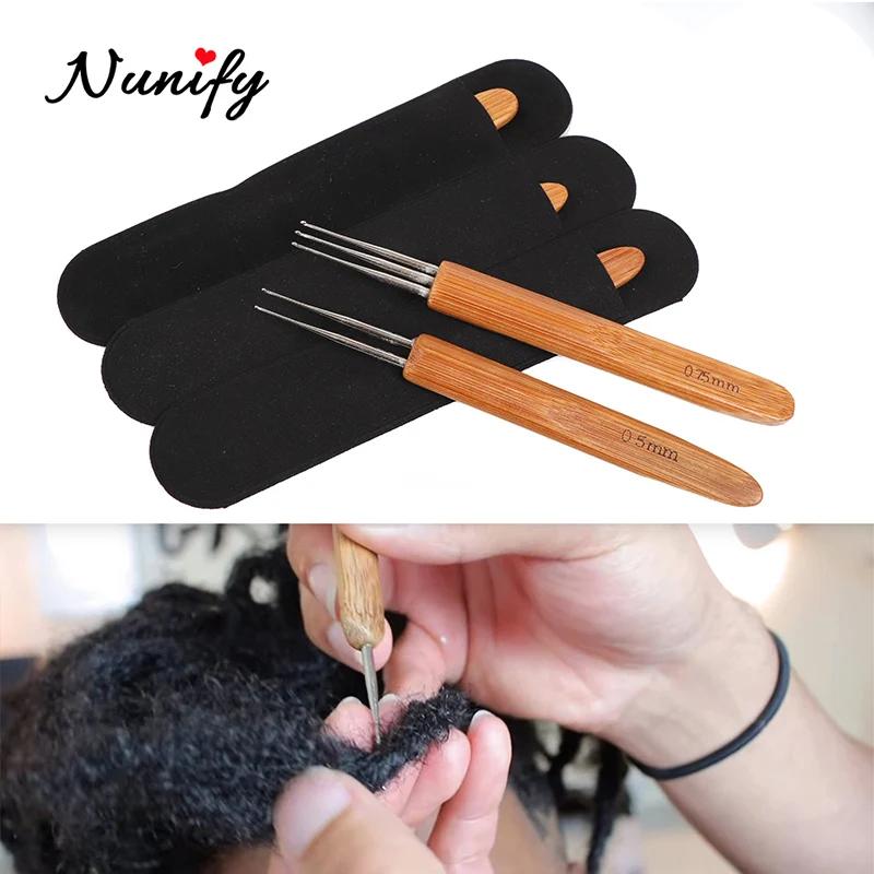 0.5Mm 0.75Mm Dreadlock aiguille Crochet pour redoute cheveux Dreadlocks accessoires crochet aiguille