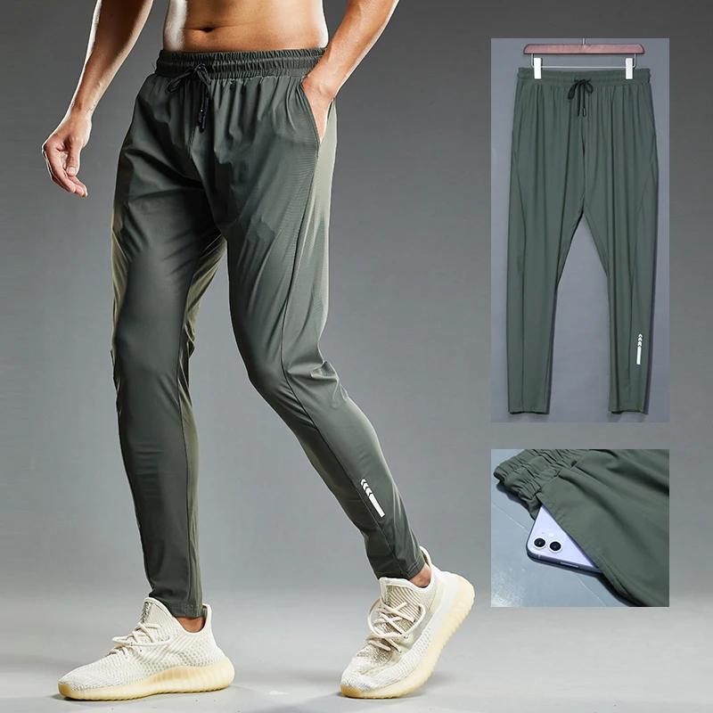Pantalon de jogging élastique pour hommes - Survêtement décontracté pour course et fitness été