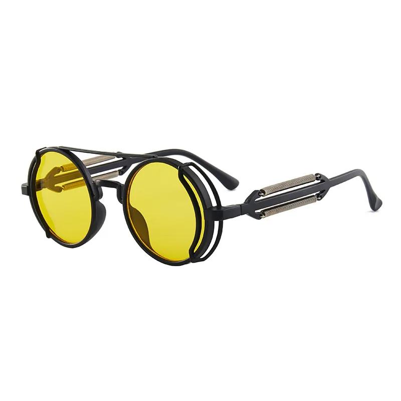 Lunettes de soleil gothiques classiques Steampunk, marque de luxe de styliste, haute qualité pour ho