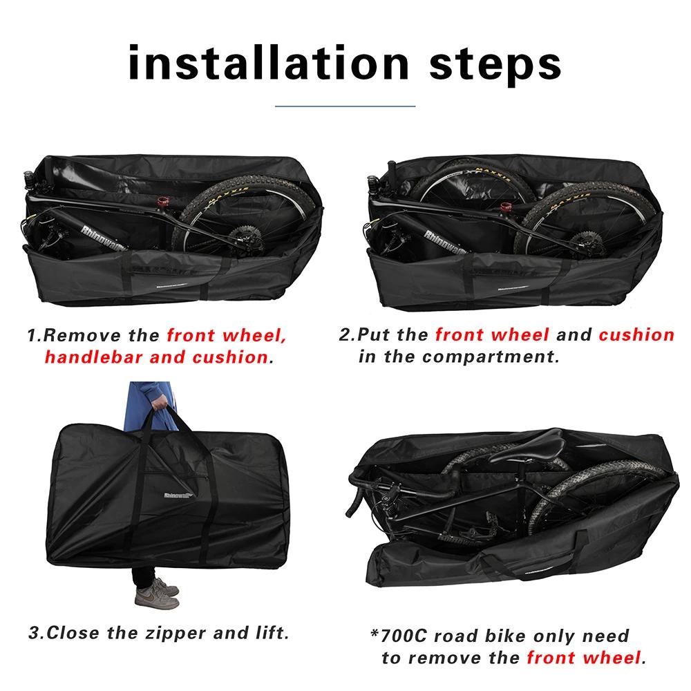 Rhinowalk – sacs de rangement pour vélos de route, 27.5 pouces et moins, 700c, accessoires épais, no