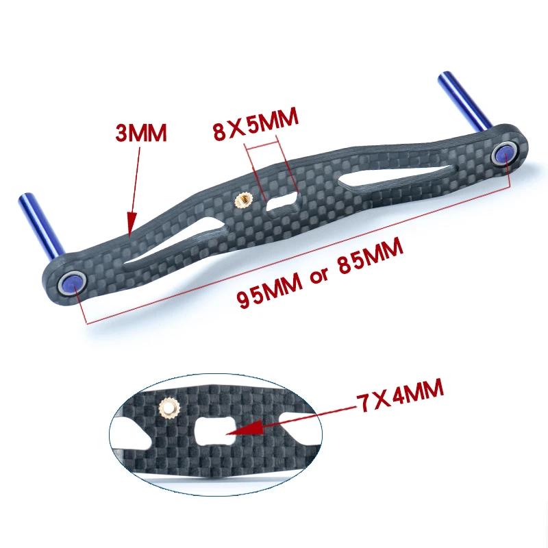 ARTSEA – poignée de moulinet de pêche en Fiber de carbone, bouton EVA pour moulinet Baitcasting, acc