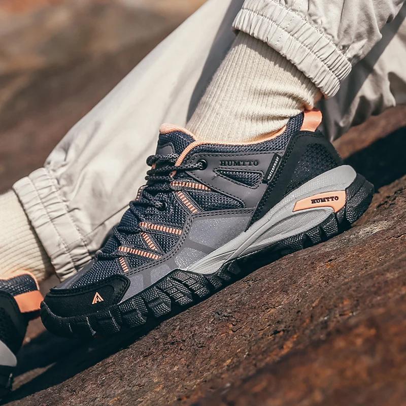 HUMTTO – chaussures de randonnée pour hommes, bottes de Trekking respirantes à lacets, baskets d'ext