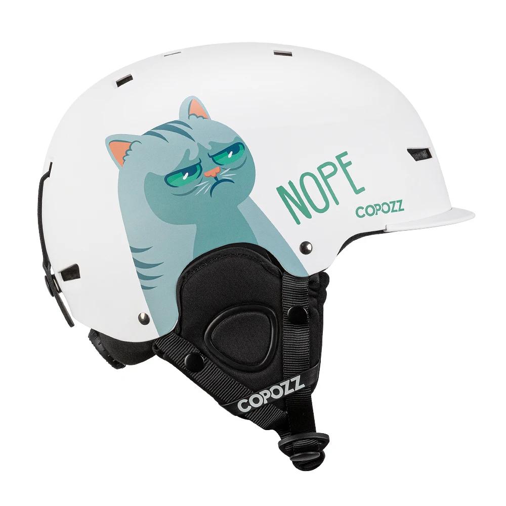 Casque de ski COPOZZ unisexe anti-impact - Certifié sécurité neige pour adultes et enfants snowboard