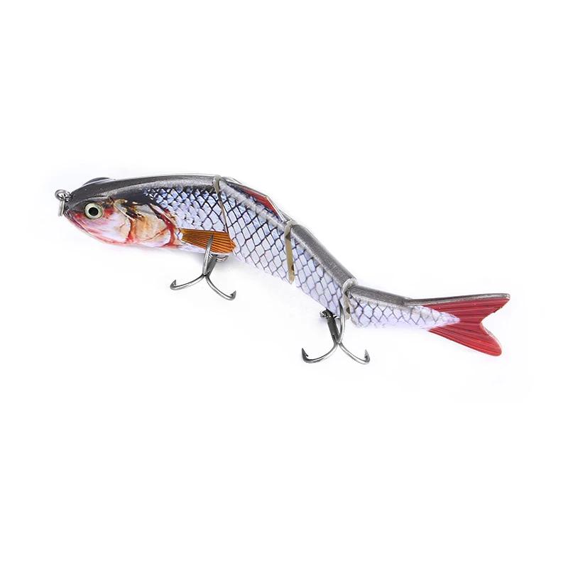 Ensemble de leurres de pêche articulés multi-segments 125mm/17g, 4 segments, type swimbait, crankbai