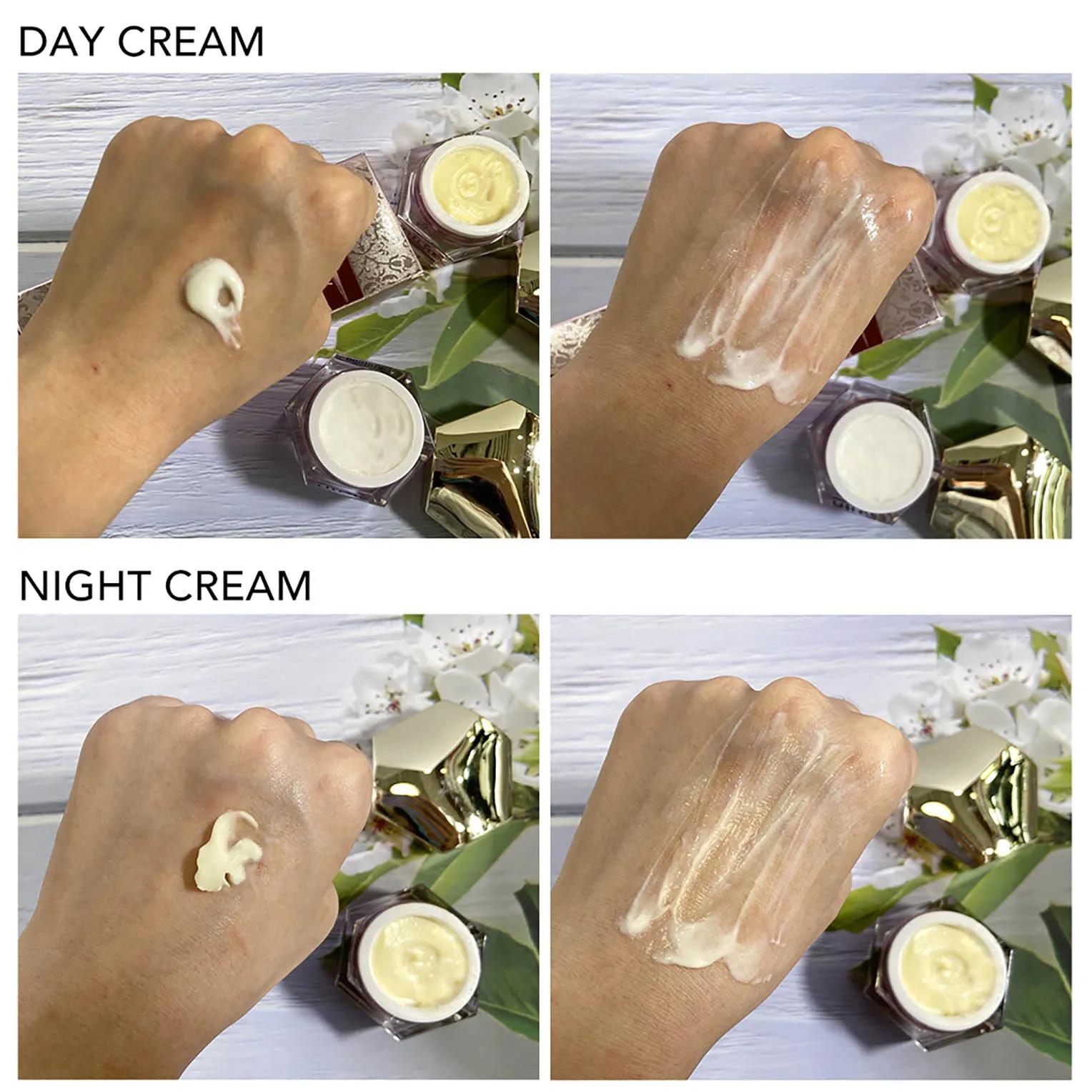 AILKE crème Anti-rides éclaircissante pour le visage avec collagène, acide hyaluronique, soin blanch