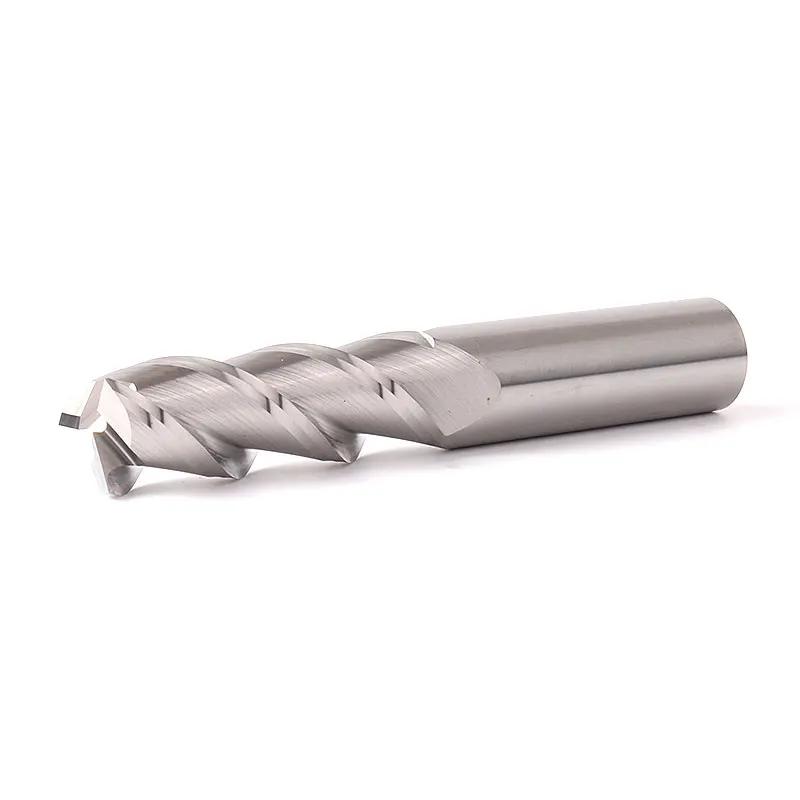 ZGT fraise en aluminium HRC50 3 cannelures aluminium cuivre coupe-bois outils de fraisage 3mm 4mm 6m