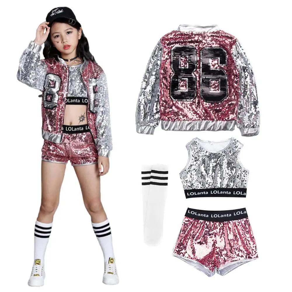LOLParquet-Costume de brevà Paillettes pour Bol, Robes de brevJazz Hip Hop, Tenues Modernes de Phtal