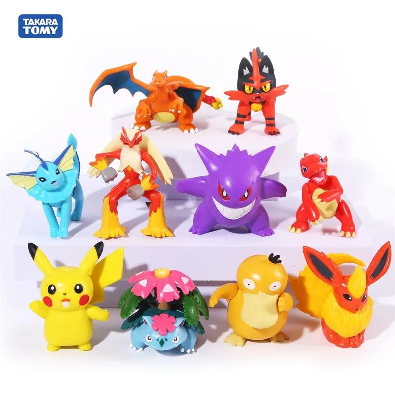 Figurines Pokemon 5-10cm, modèle Charmander Popplio Litten Pikachu Arceus, jouets à collectionner