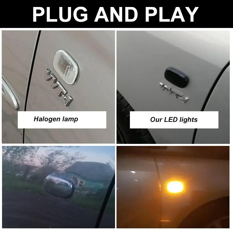 2 feux de clignotant latéraux dynamiques à Led Canbus pour Toyota Corolla RAV4 Prius Yaris Camry Vio