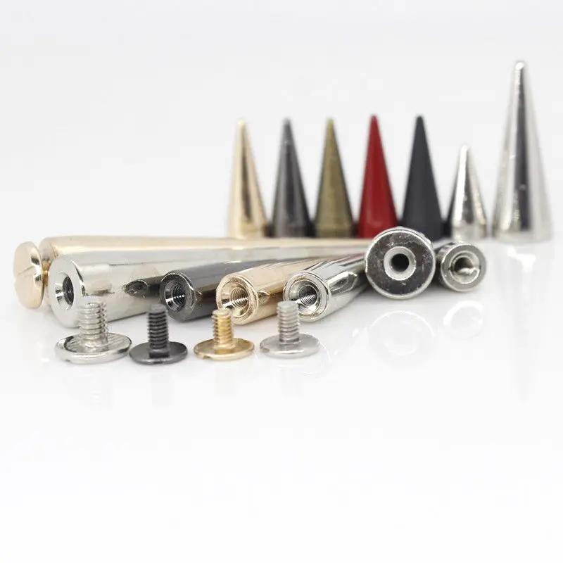 10 pièces en métal Punk pointes cône balle goujons Rivets pour cuir artisanat sac vêtement vêtements