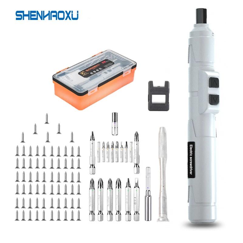 Tournevis électrique sans fil, Mini outils électriques 3.6V, Rechargeable, multifonction, perceuse é