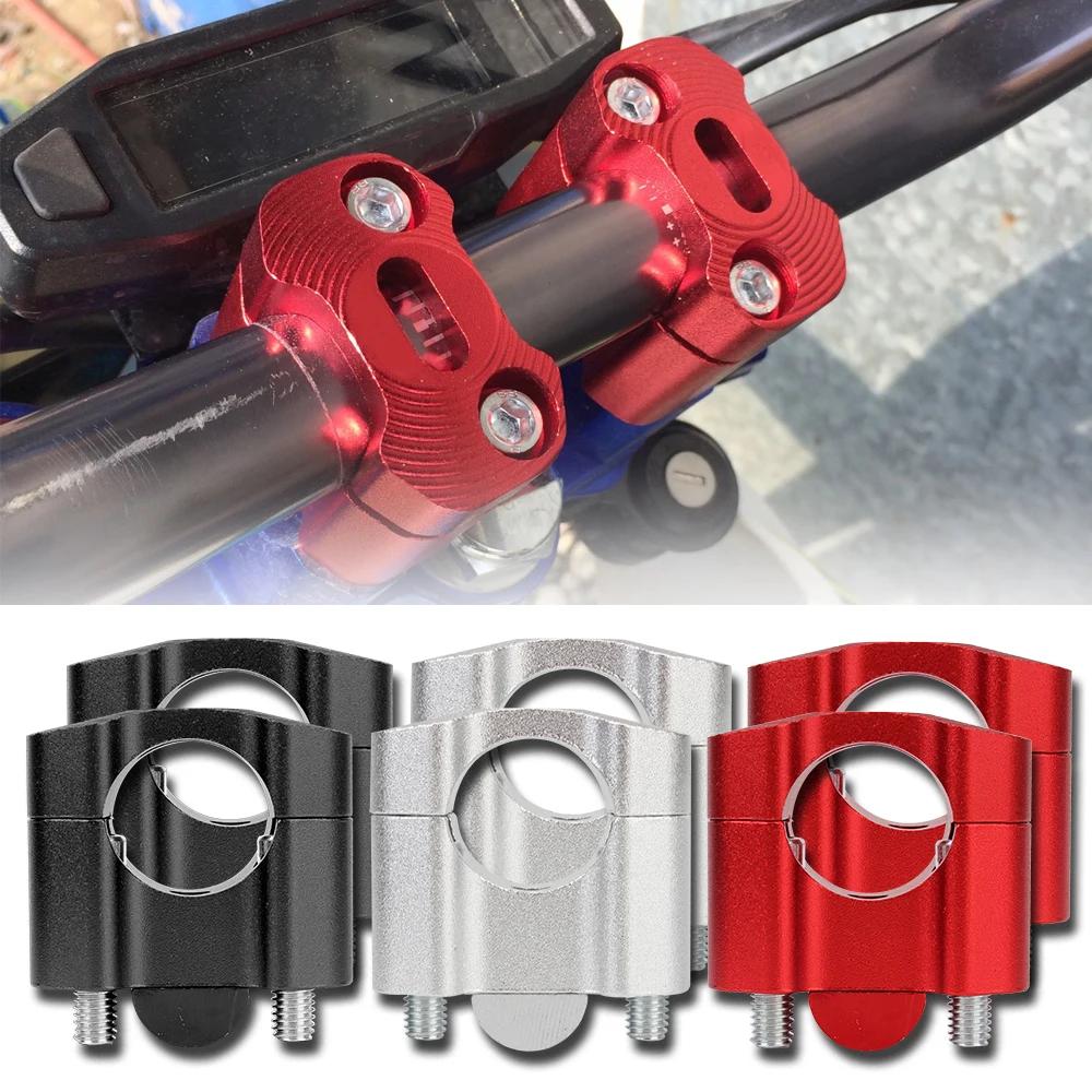 Pinces de guidon de moto 7/8 ", adaptateur de rehausseurs en alliage CNC, accessoires de moto ATV un